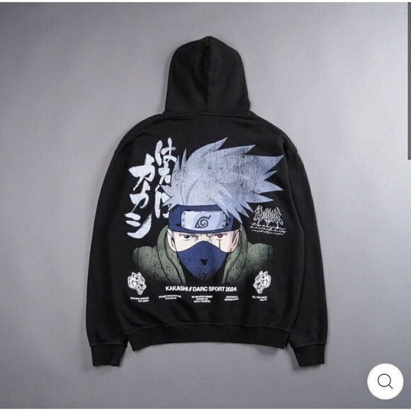 Darc Sport X Naruto Ninja World Pierce‎ Hoodie Black L XL Rare Sold Out - Picture 1 of 7